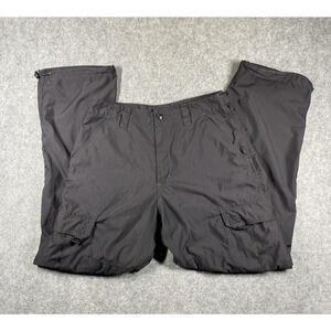 Unionbay Cargo Pants Mens 34x32 Black Outdoor Bungee Hem Cargo Pockets Y2K